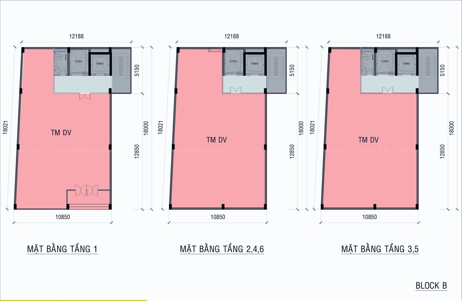 Mặt Bằng Ava Center Block B