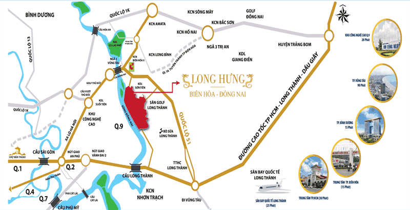 Vị trí nhà ở xã hội Long Hưng