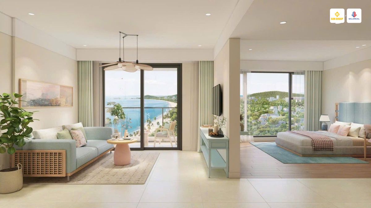 Layout thiết kế căn hộ 1PN Blanca Vũng Tàu