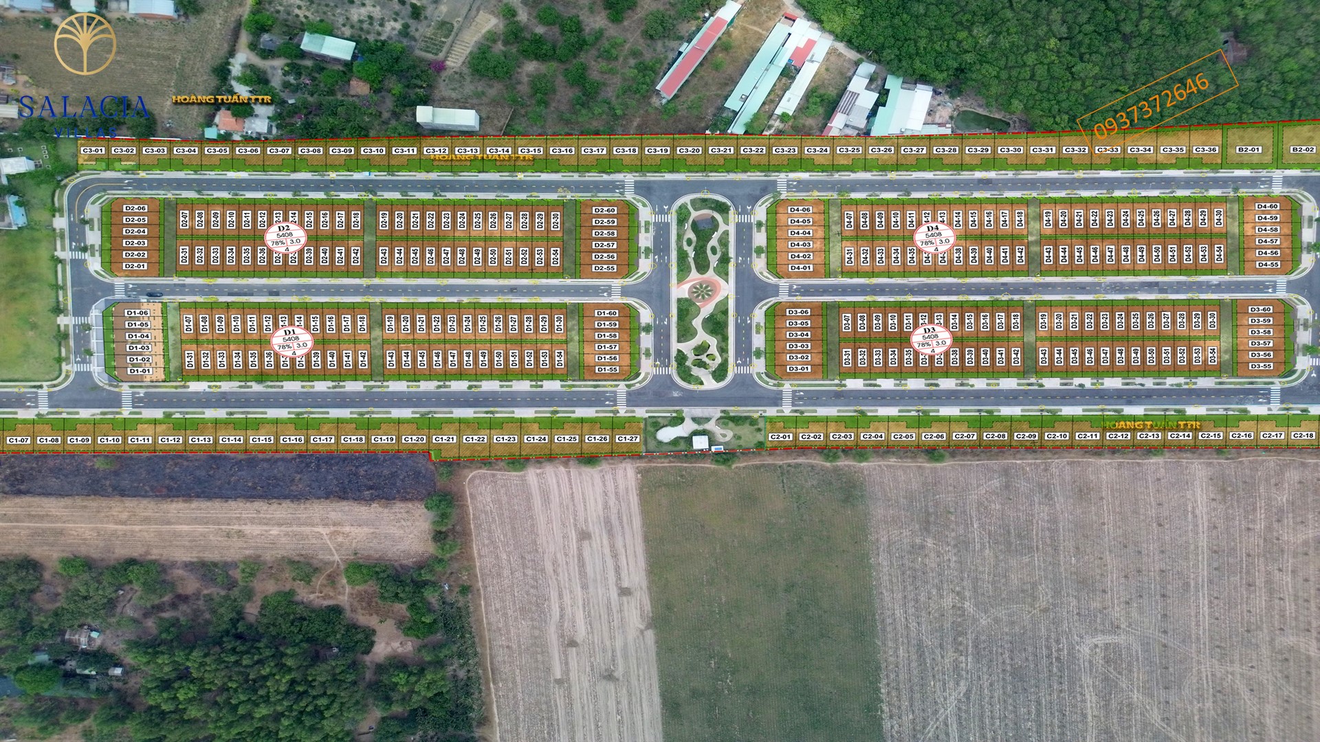 Mặt bằng Salacia Villas phú mỹ