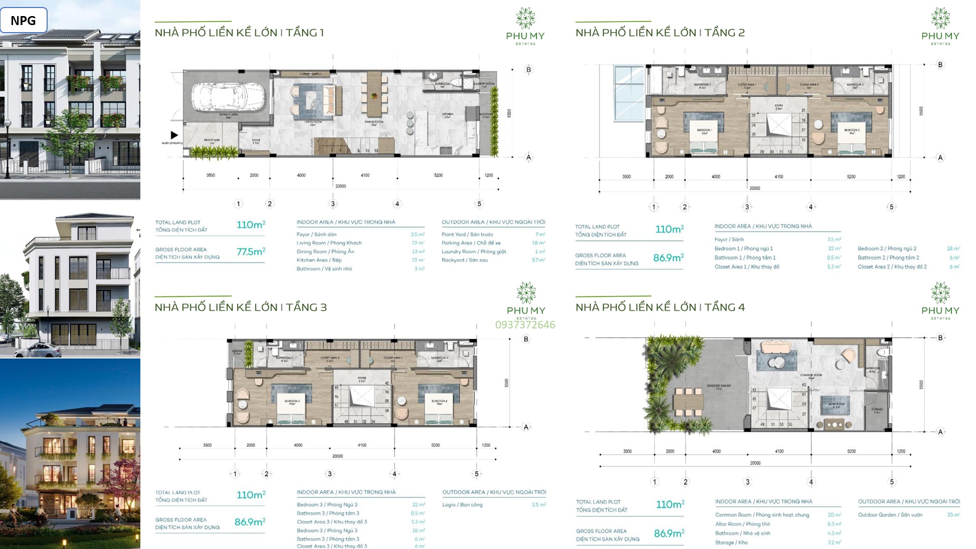 Thiết Kế NHÀ PHỐ LIỀN KỀ GÓC Salacia Villas