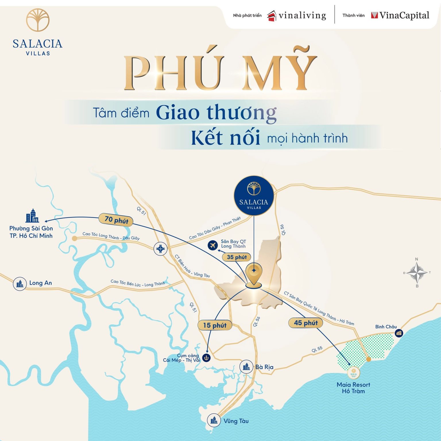 VỊ TRÍ Salacia Villas – Khu dân cư Vũ