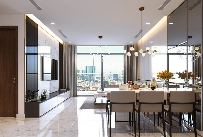 Nội thất căn hộ trang bị đầy đủ
