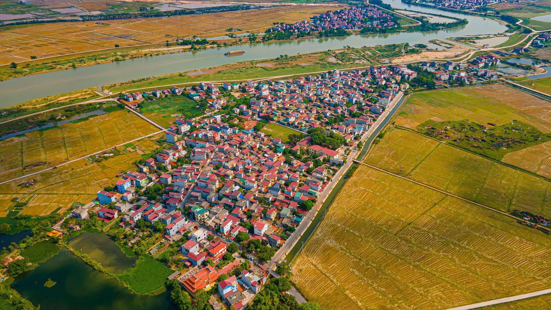 Hiện trạng khu dân cư lân cận dự án Vinhomes Hòa Long Bắc Ninh
