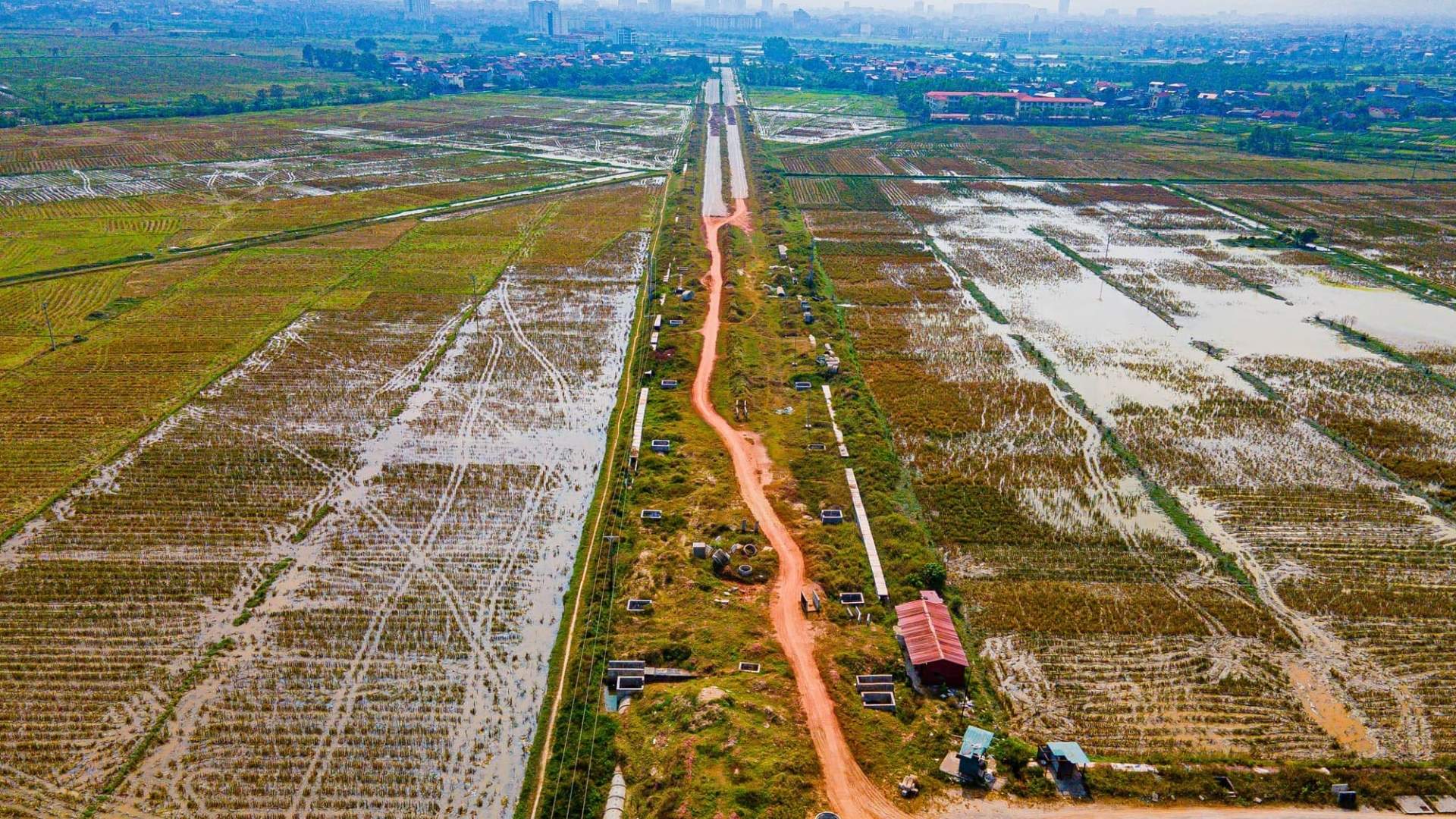Hiện trạng quỹ đất nông nghiệp khu vực dự án Vinhomes Hòa Long Bắc Ninh
