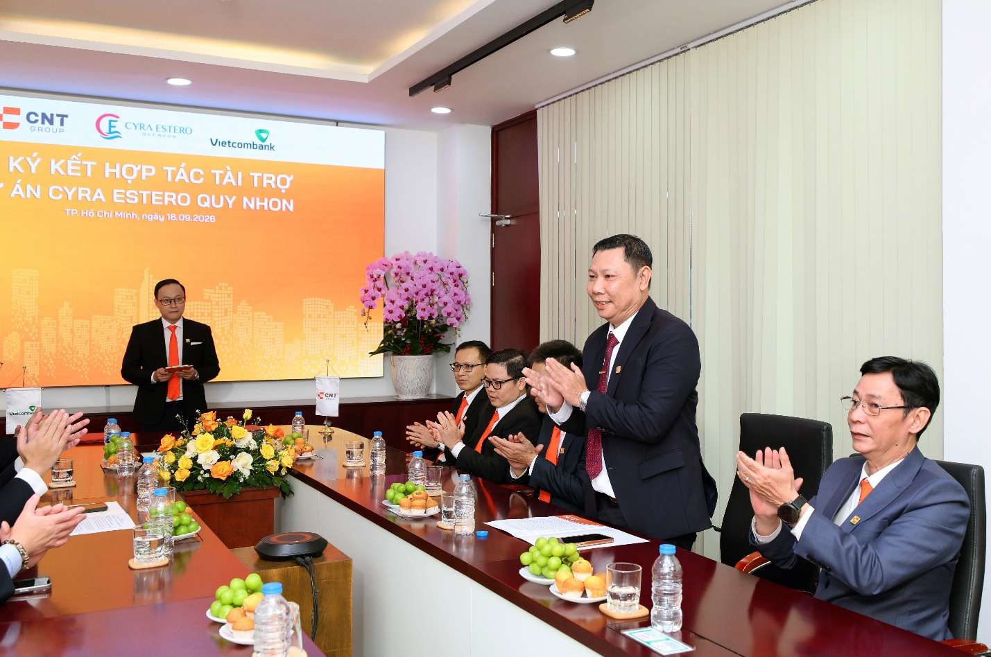 Ông Nguyễn Sơn Nam – Tổng Giám đốc CNT Group tại sự kiện ký kết hợp tác tài trợ Dự án Cyra Estero Quy Nhon