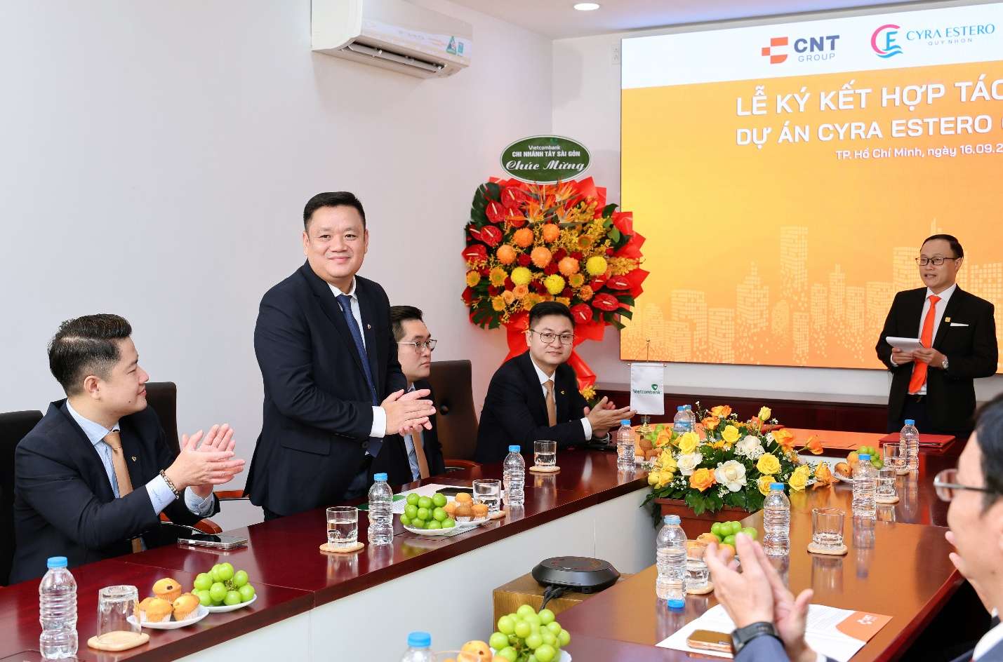 Ông Trịnh Ngọc Hoàng – Đại diện Vietcombank tại sự kiện ký kết hợp tác tài trợ Dự án Cyra Estero Quy Nhon