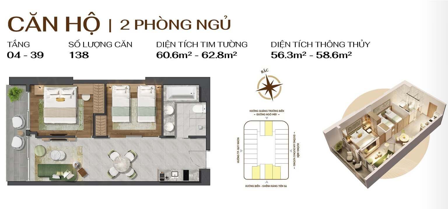 căn hộ Q Terra Quy Nhơn 2pn