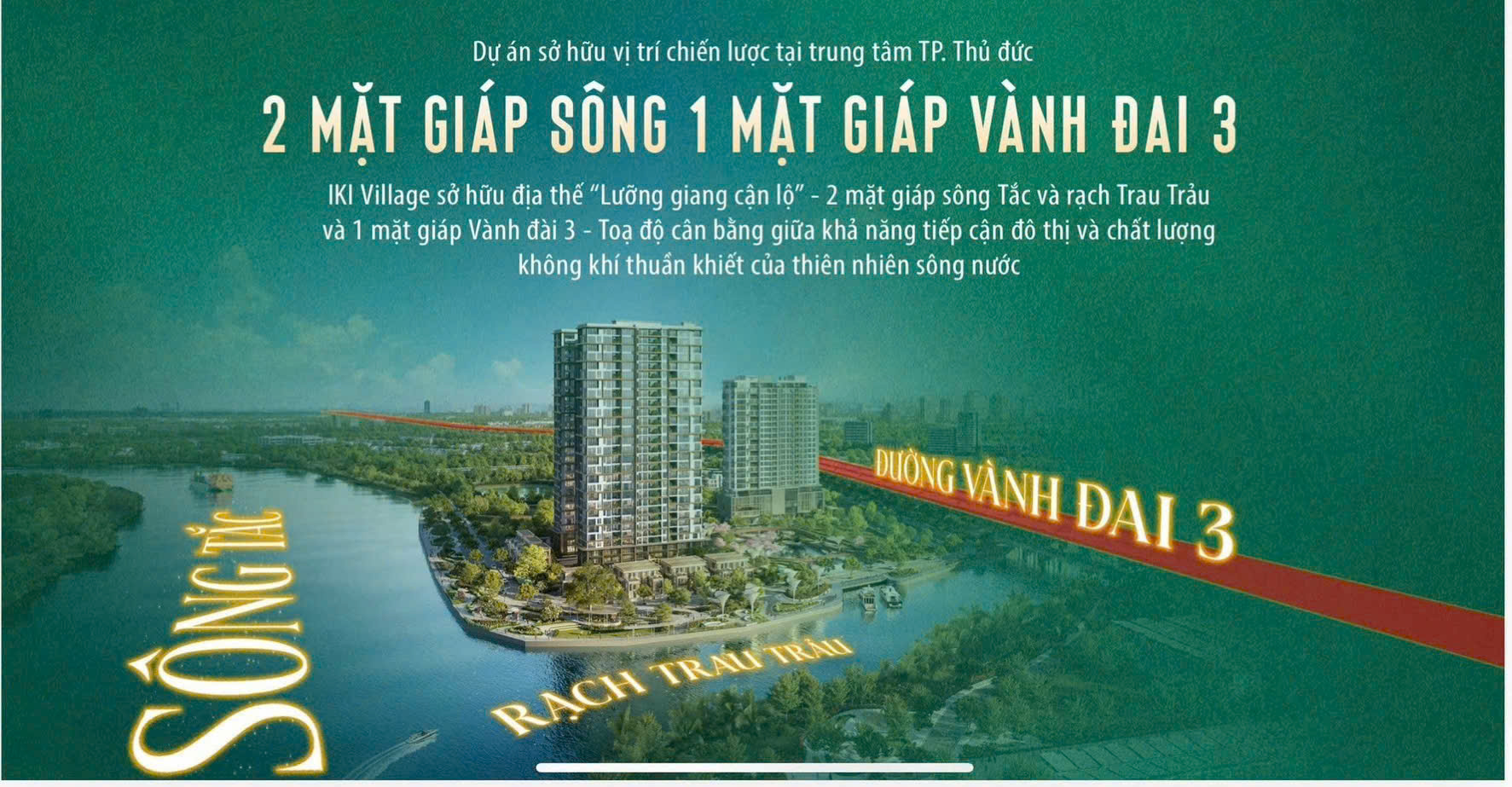 iki village sở hữu vị trí trắc địa