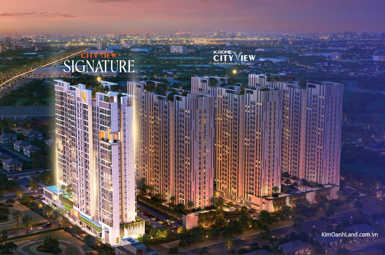 mặt bằng 4 tòa CityView Signature Điểu Xiển Kim Oanh